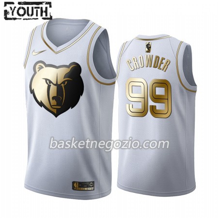 Canotte Bambino Memphis Grizzlies Jae Crowder 99 2019-20 Nike Bianco Golden Edition Swingman